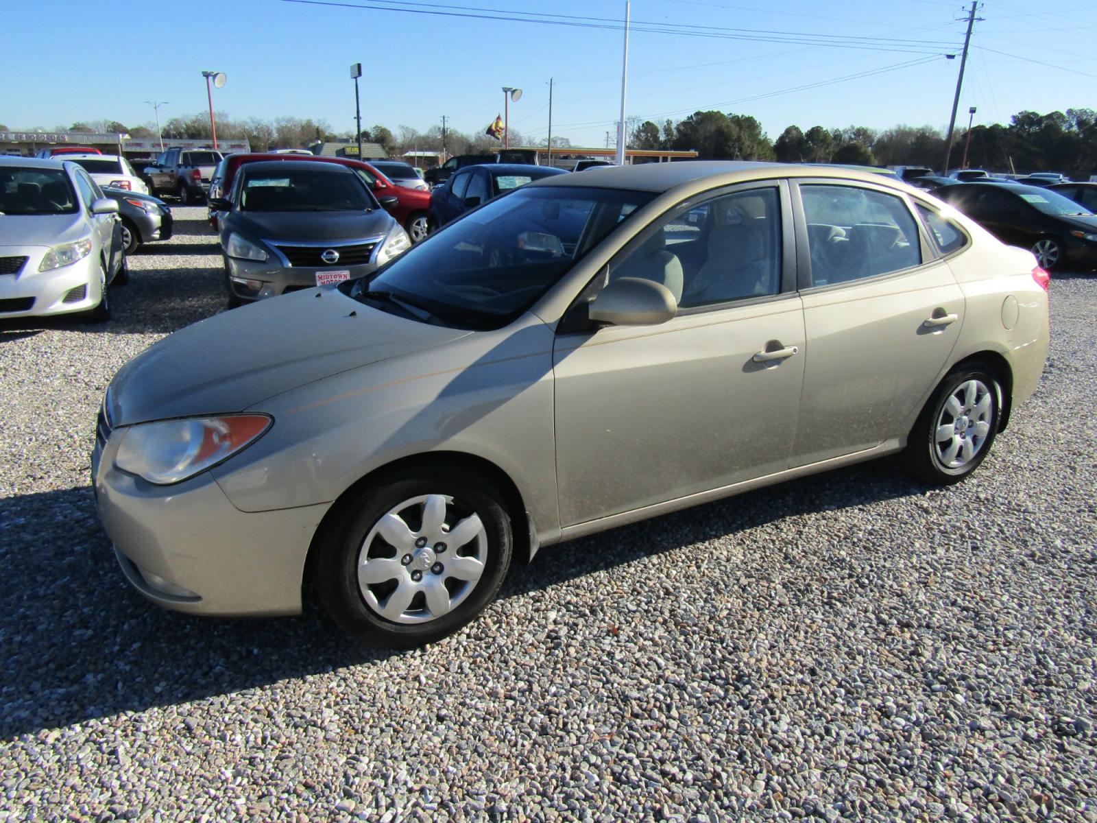 2008 Gold /Tan Hyundai Elantra GLS (KMHDU46DX8U) with an 2.0L L4 DOHC 16V engine, Automatic transmission, located at 15016 S Hwy 231, Midland City, AL, 36350, (334) 983-3001, 31.306210, -85.495277 - Photo #2